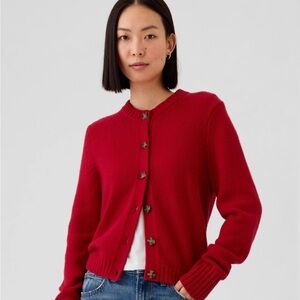Gap CashSoft Red Cardigan